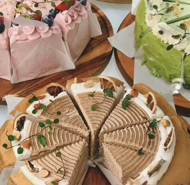 七款克拉甜品千层巴斯克切件蛋糕配方