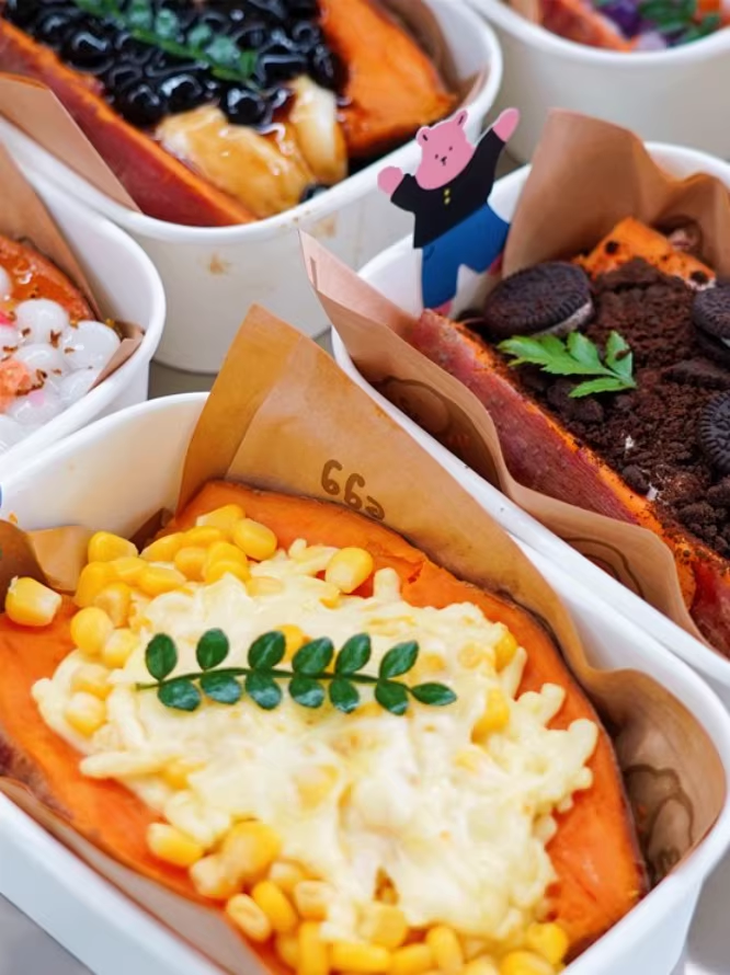 网红爆款花式烤红薯教程配方