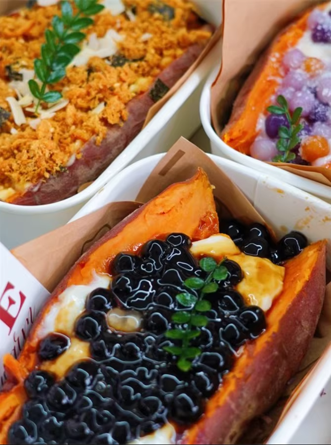 网红爆款花式烤红薯教程配方