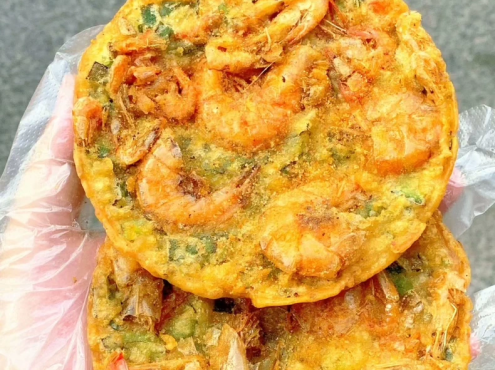 特色小吃《虾饼》外酥里软